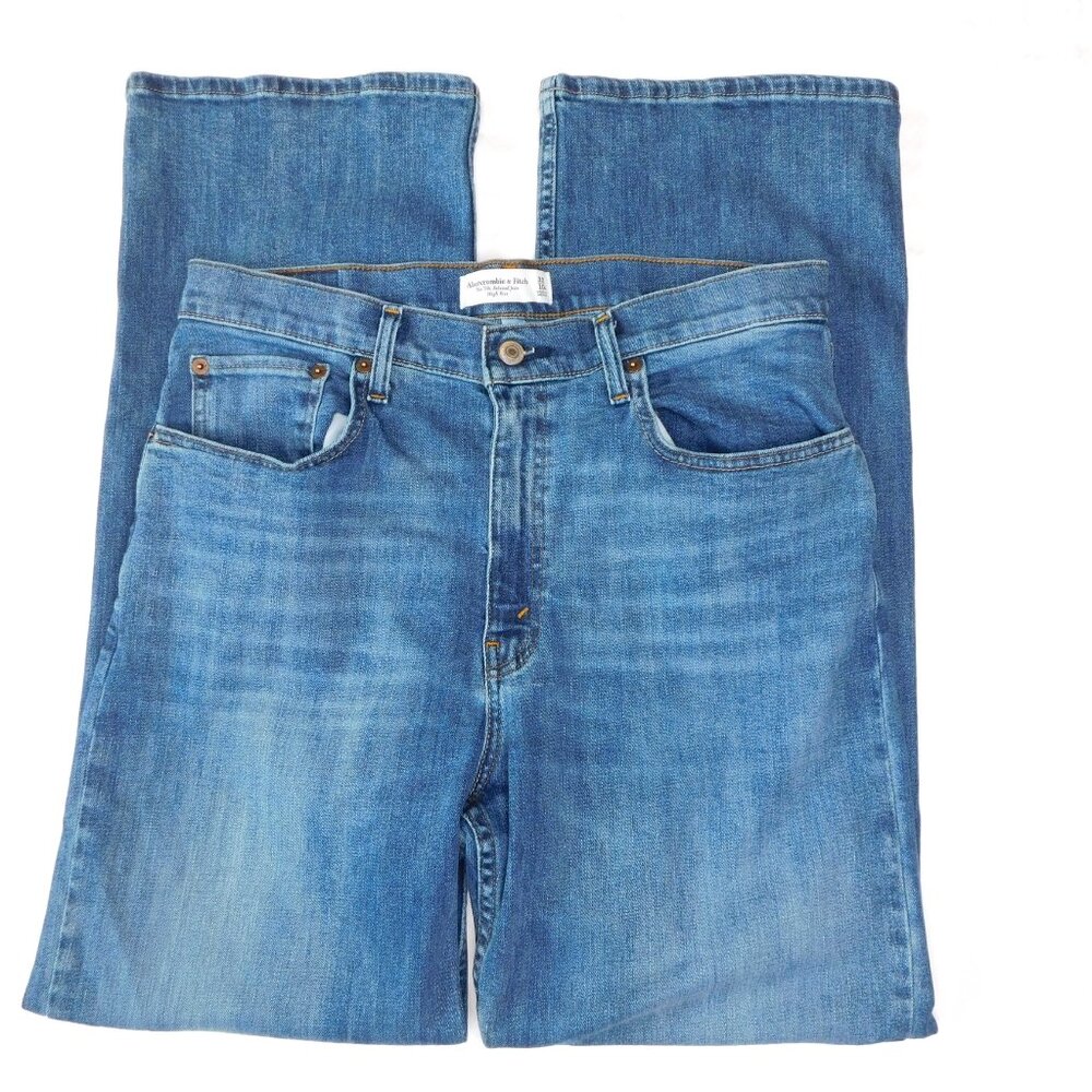 Abercrombie & Fitch High Rise Blue Jeans Classic Style